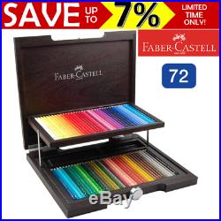 NEW 72x Faber-Castell Polychromos Colour Colouring Pencils Wooden Case Box Set