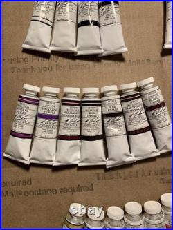 NEW M Graham Artists' Watercolor And Gouache 15ml tubes Lot OF 31 Tubes ShipASAP
