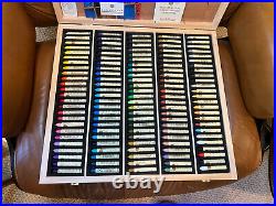 NIB Sennelier Oil Pastel Set 125 Assorted Colours in Wooden Box