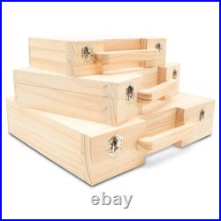 Nesting Suitcases, Set of 3 Wood Boxes for Crafts, Travel & Storage Woodpeckers