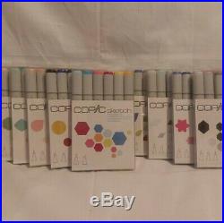 New 48 COPIC SKETCH Too Double Ended OVAL Art Drawing MARKERS Lot 8 Box Sets