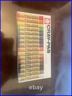 New Box Of 12 Packs Of 16 Stick Cray-Pas Sakura The Original Oil Pastels