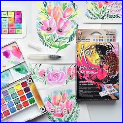 New KOI Artists Watercolour Paints Pocket Field Sketch Box Paint CHOOSE YOUR SET