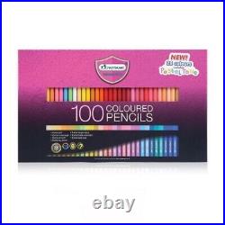 New Master Art Series Colored Pencils Box 2 x 100 Assorted Colors FREE SHIPPING