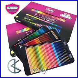 New Master Art Series Colored Pencils Box 2 x 100 Assorted Colors FREE SHIPPING