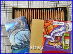 New Unused Box Of 24 Karisma Colour Pencils Rare