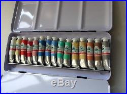 OLD HOLLAND Watercolor Travel Set Tube in Tin Box, Sampler with Cadmium Cobalt 6ml