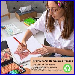 Oil-Based Colored Pencils Set for Adult Professional Coloring 3.7Mm Thick Core U