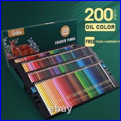 Oil Colored Pencils Set Wood Soft Watercolor Sketch Art Pen Student Stationery