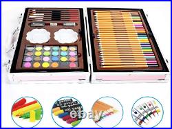 Oureong Art Supplies Set Deluxe Mega Wood Box Art Painting Drawing Set That Cont