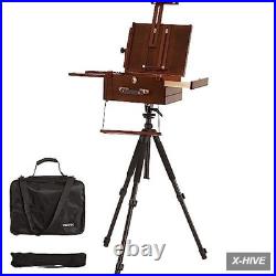 Painting Plein Air Easel Beech 1 VISWIN Portable Pochade Box Aluminum Tripod 2