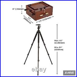 Painting Plein Air Easel Beech 1 VISWIN Portable Pochade Box Aluminum Tripod 2