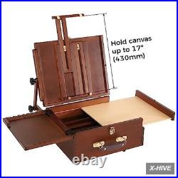 Painting Plein Air Easel Beech 1 VISWIN Portable Pochade Box Aluminum Tripod 2