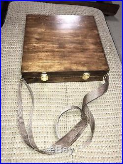Pastel box Hand made wood box for soft pastels, dark wood
