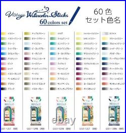 Pentel Vistage All Core Color Pencil Watercolor Sticks 60 Color Set Special Box