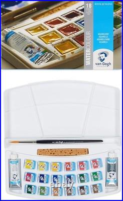 Plastic Palette Watercolor Paint Set 18+2 Tubes