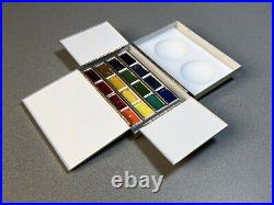 Plein Air Artist Brass Watercolor Gouache Travel Paint Box Paintbox Palette NEW