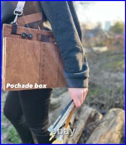 Plein Air Pochade Box Compact Portable Pastel & Oil Painting Travel Box