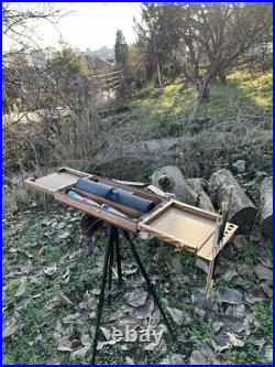 Plein Air Pochade Box Compact Portable Pastel & Oil Painting Travel Box