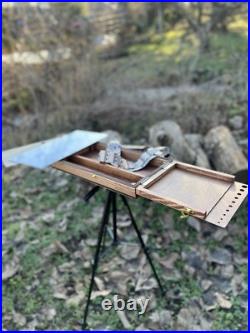 Plein Air Pochade Box Compact Portable Pastel & Oil Painting Travel Box