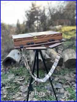 Plein Air Pochade Box Compact Portable Pastel & Oil Painting Travel Box