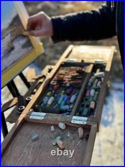 Plein Air Pochade Box Compact Portable Pastel & Oil Painting Travel Box