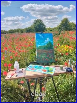 Plein Air Pochade Box Compact Portable Pastel & Oil Painting Travel Box