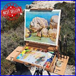 Plein Air Pochade Box, outdoor artist easel with Wings