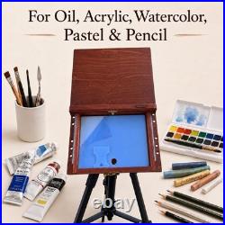 Pochade Box Plein Air Easel 10x10 Tripod Mount Portable Wooden Paint Box Pochade Box Plein Air Easel 10x10 Tripod Mount Portable Wooden Paint Box