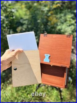 Pochade Box Plein Air Easel 10x10 Tripod Mount Portable Wooden Paint Box