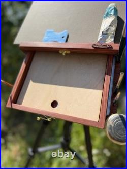 Pochade Box Plein Air Easel 10x10 Tripod Mount Portable Wooden Paint Box