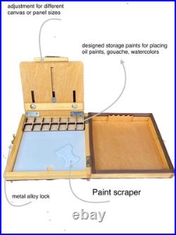 Pochade Box for plein air painting, watercolor paint set Shrubmart