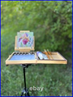 Pochade Box for plein air painting, watercolor paint set Shrubmart