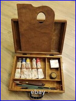Pochade box artist case table easel + artist palette box art supplies