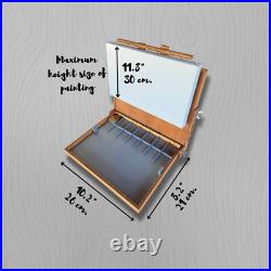 Pochade box for plein air painting, outdoor & portable artist easel