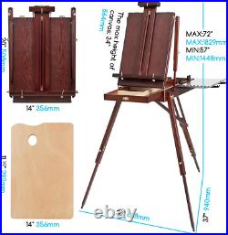 Portable French Easel for Outdoor Painting and Sketching Travel-Friendly Desig