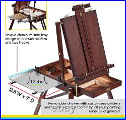 Portable French Easel for Outdoor Painting and Sketching Travel-Friendly Desig