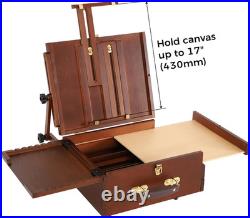 Portable Plein Air Easel, Pochade Box with Aluminum Tripod & 2 Nylon Carry Bags