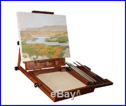 Portable Pochade Box Painter's Easel Wooden Wood Artist Painters Box Case