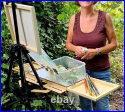 Portable Pochade Box Plein Air Painting Easel Lightweight Outdoor Artist Paint