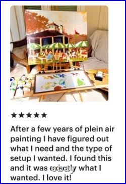 Portable Pochade Box Plein Air Painting Easel Lightweight Outdoor Artist Paint