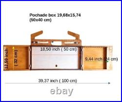Portable Pochade Box Plein Air Painting Easel Lightweight Outdoor Artist Paint