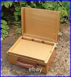 Portable Storage Box Organizer Wooden Artist Painter Box For Tools and Brushes
