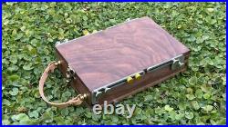 Portable Tabletop Easel with Watercolor Palette, Multifunctional Wooden Art Case