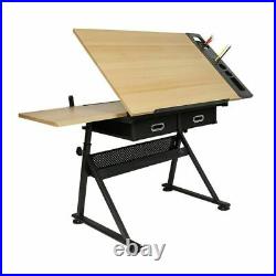 Portable Workbench Easel Drawer Artist Table Desktop Stand Sketch Box Art Supply