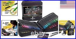 Premium 120 Colored Pencils Set Professional Quality Vibrant Soft Core Leads