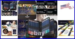 Premium Vibrant 120 Coloring Pencils Set Extras Oil-based Cores