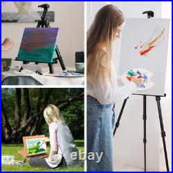 Professional All-In-One Art Painting Kit with Aluminum & Beech Wood Easel, 96 Ac