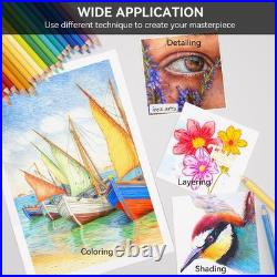 Professional Colored Pencils Set, 126 Soft Core Colored Pencils for Drawing