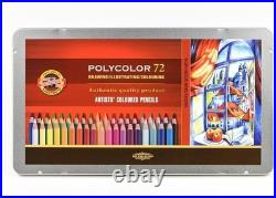 Professional-Grade 72 Colored Pencil Set in Tin for Artists and Illustrators